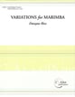 Variations for Marimba Marimba Solo - 5 octave cover